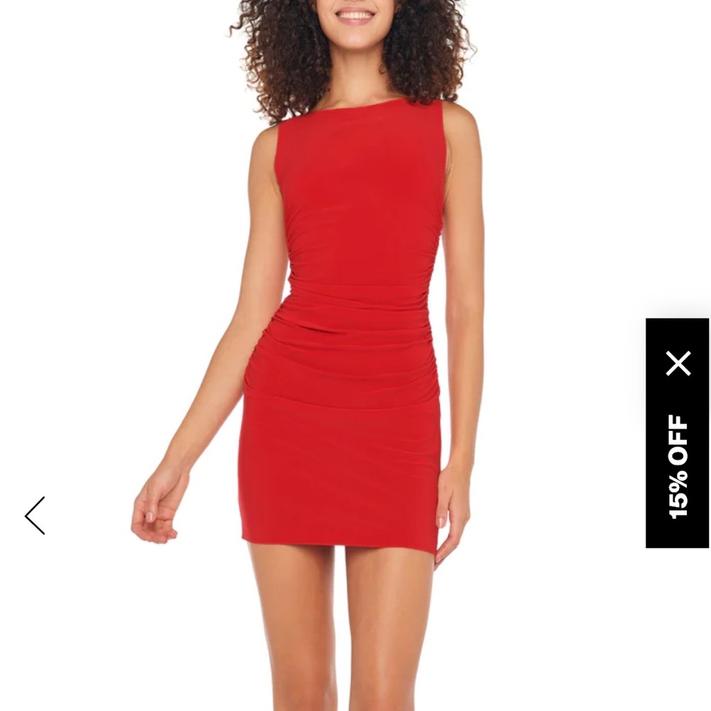 Norma Kamali Red Sleeveless Dress